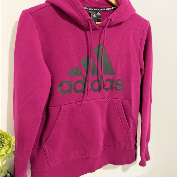 Adidas Badge of Sport Pullover Fleece Hoodie, sz M - Picture 6 of 11
